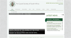 Desktop Screenshot of cycadsociety.org