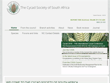 Tablet Screenshot of cycadsociety.org